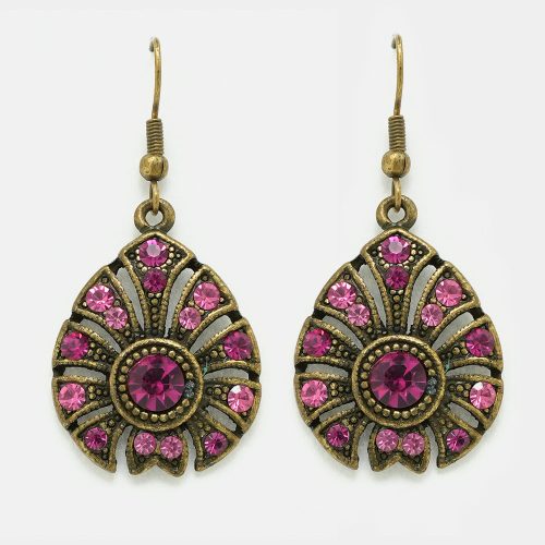 Vintage Crystal Tear Drop Earrings